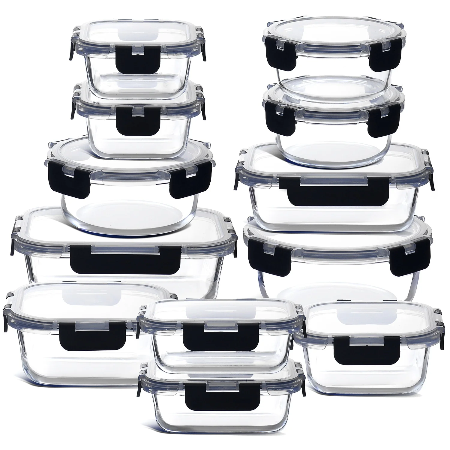 Eatex Glass Food Storage Containers with Lids