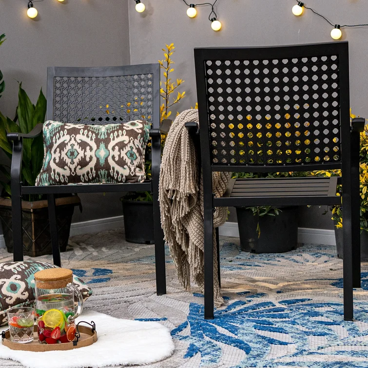 6 - Person Rectangular Outdoor Dining Set With Umbrella