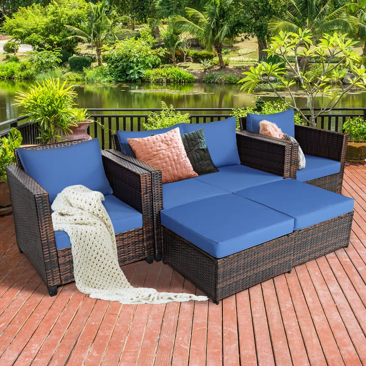 6 - Person Outdoor Seating Group with Cushions