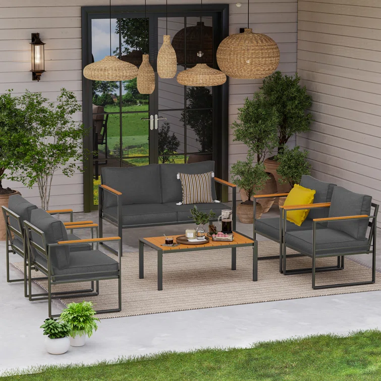Ellamay Outdoor Seating Group With Cushion