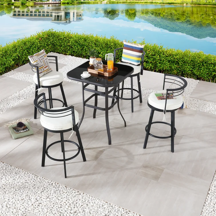 Jaken 4 - Person Square Outdoor Dining Set with Cushions