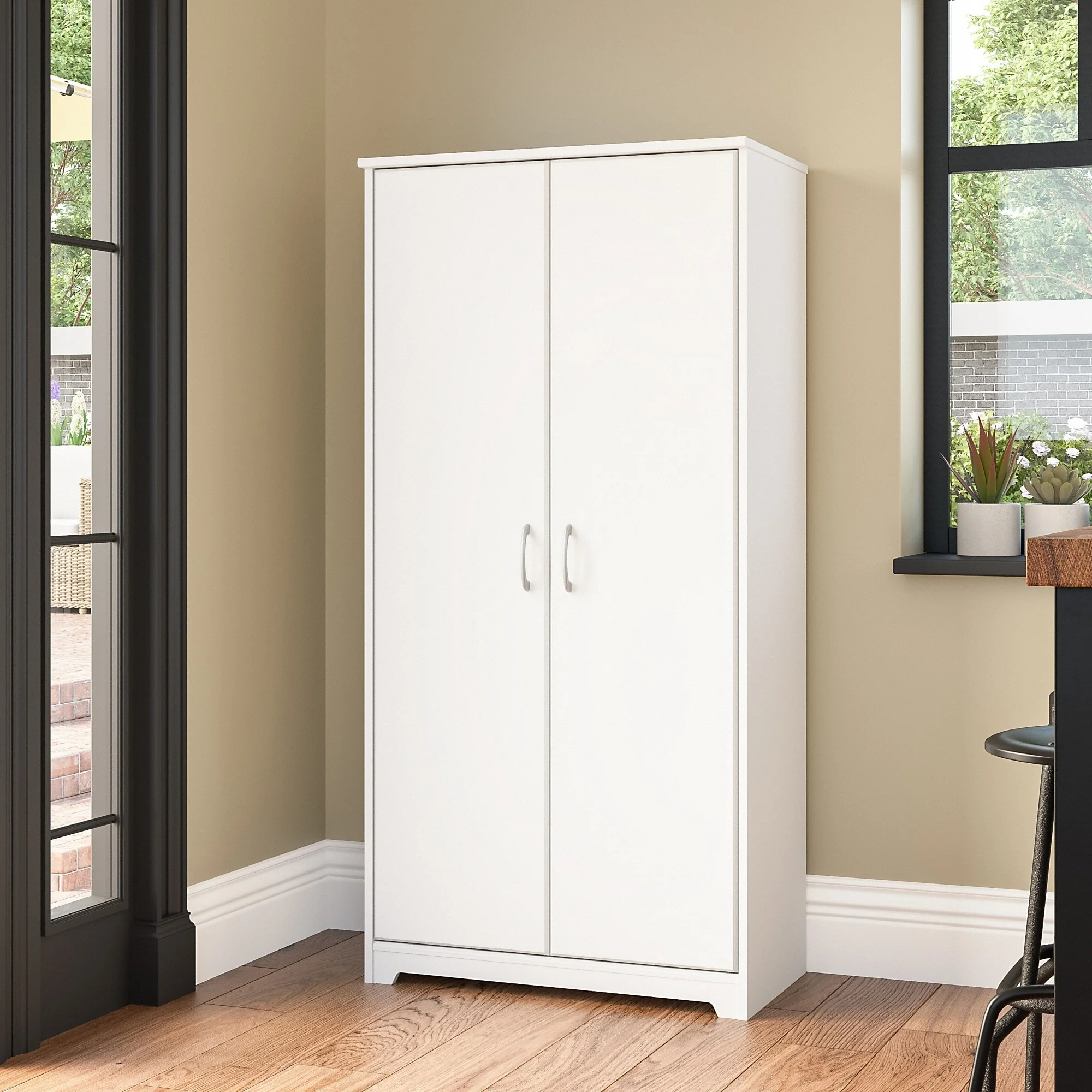Cabot Tall Kitchen Pantry Cabinet with Doors by Bush Furniture