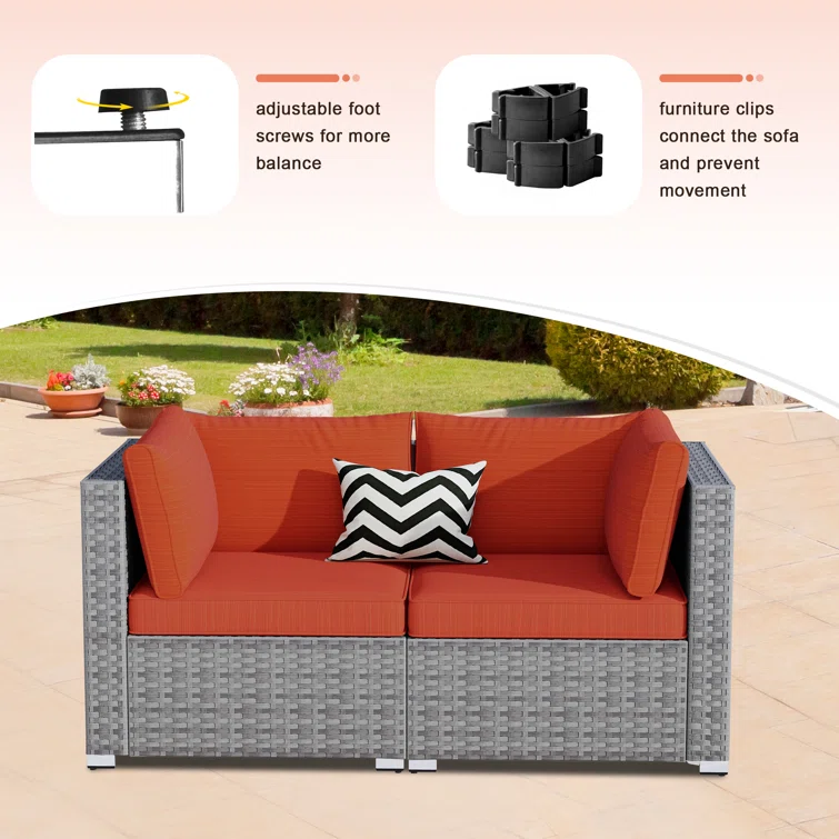 Bertrad 5 - Person Outdoor Seating Group with Cushions