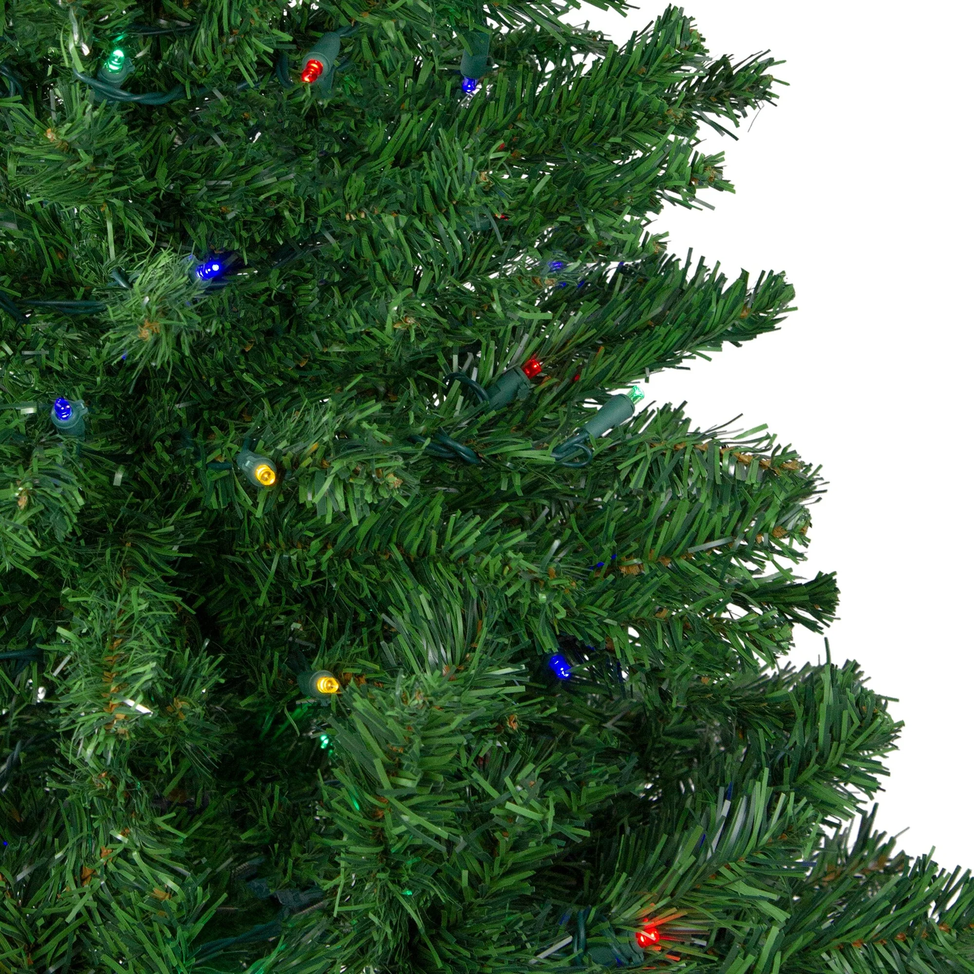 4' Mixed Classic Pine Medium Artificial Christmas Tree Multi LED - 4 Foot
