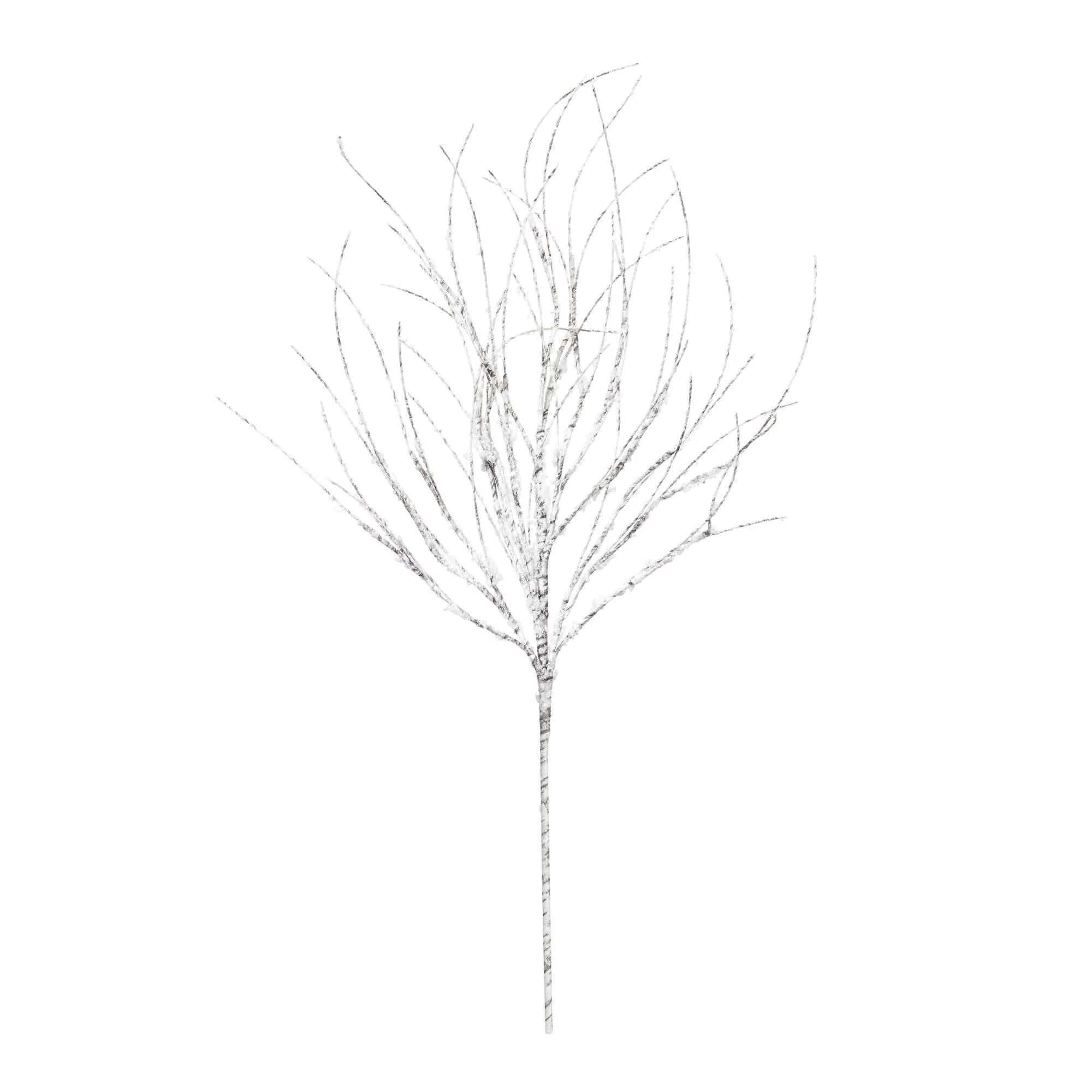 Set of 12 Flocked Birch Twig Christmas Branches 32.5