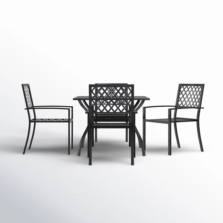 Alyah 4 - Person Square Outdoor Dining Set