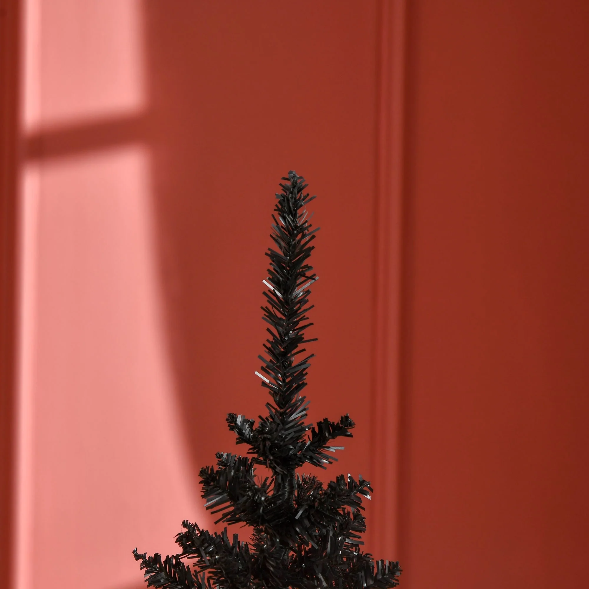 5ft Slim Pencil Artificial Christmas Tree by HOMCOM with 294 Branch Tips and Plastic Stand