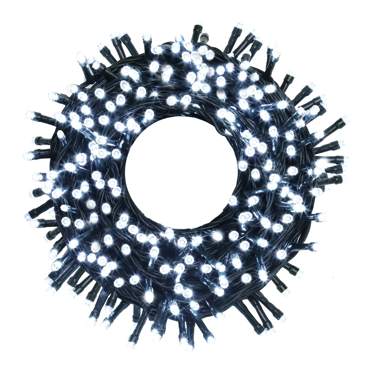 Joyfy 240 LED Cool White Christmas Lights Outdoor, 78.4 FT on Reel, Green Wire String Lights
