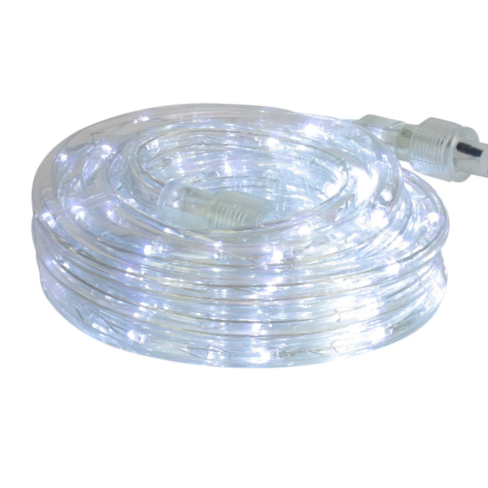 18' Pure White LED Indoor/Outdoor Christmas Rope Lights