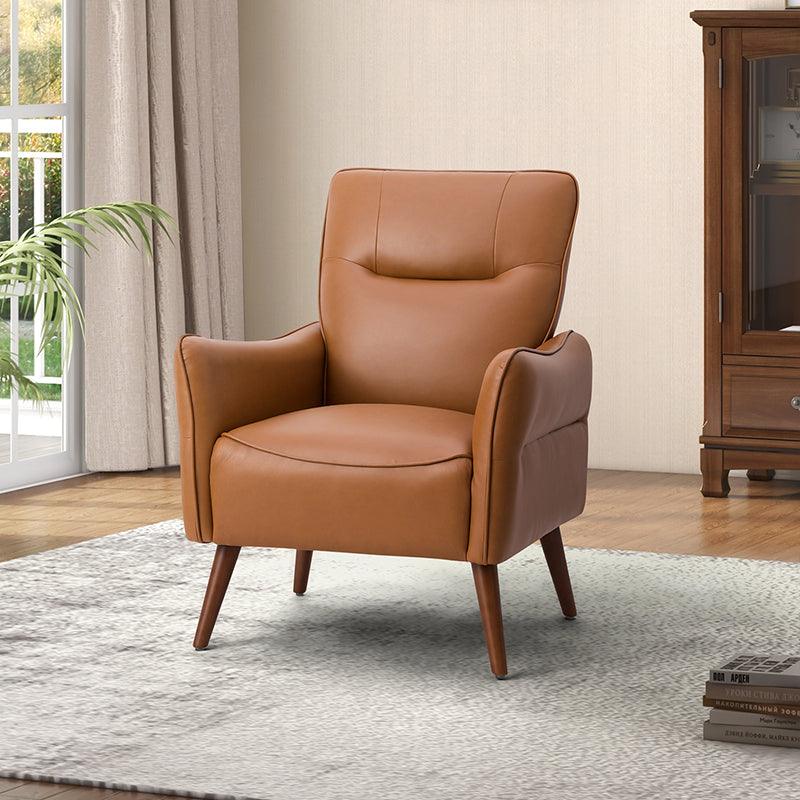 Clara Vegan Leather Armchair