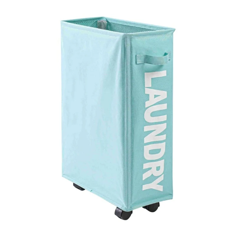 Foldable Laundry Hamper with Wheels - 22.8*15.4*7.3in