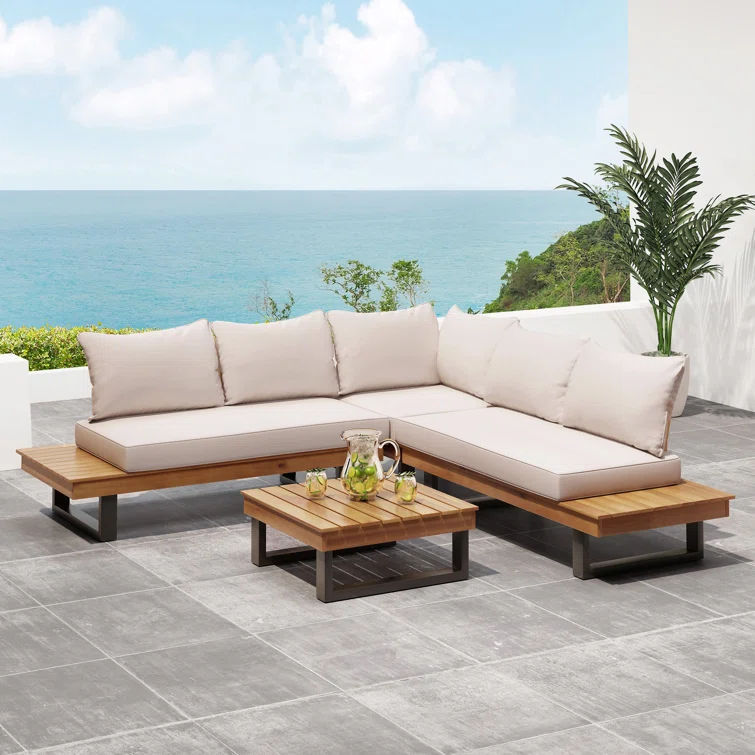 Abhipsa 5 - Person Outdoor Seating Group with Cushions