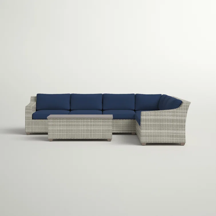 Bannister 5 - Person Outdoor Seating Group with Cushions