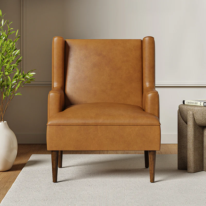 Gregor Vegan Leather Accent Chair