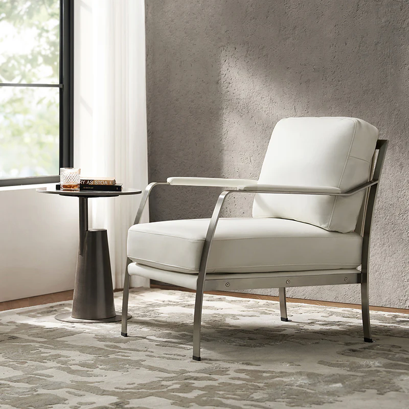 Giuseppe Modern Genuine Leather Armchair