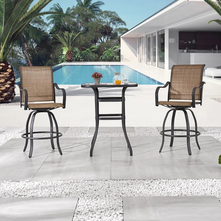 Tadwick Square 2 - Person Swivel Bistro Set