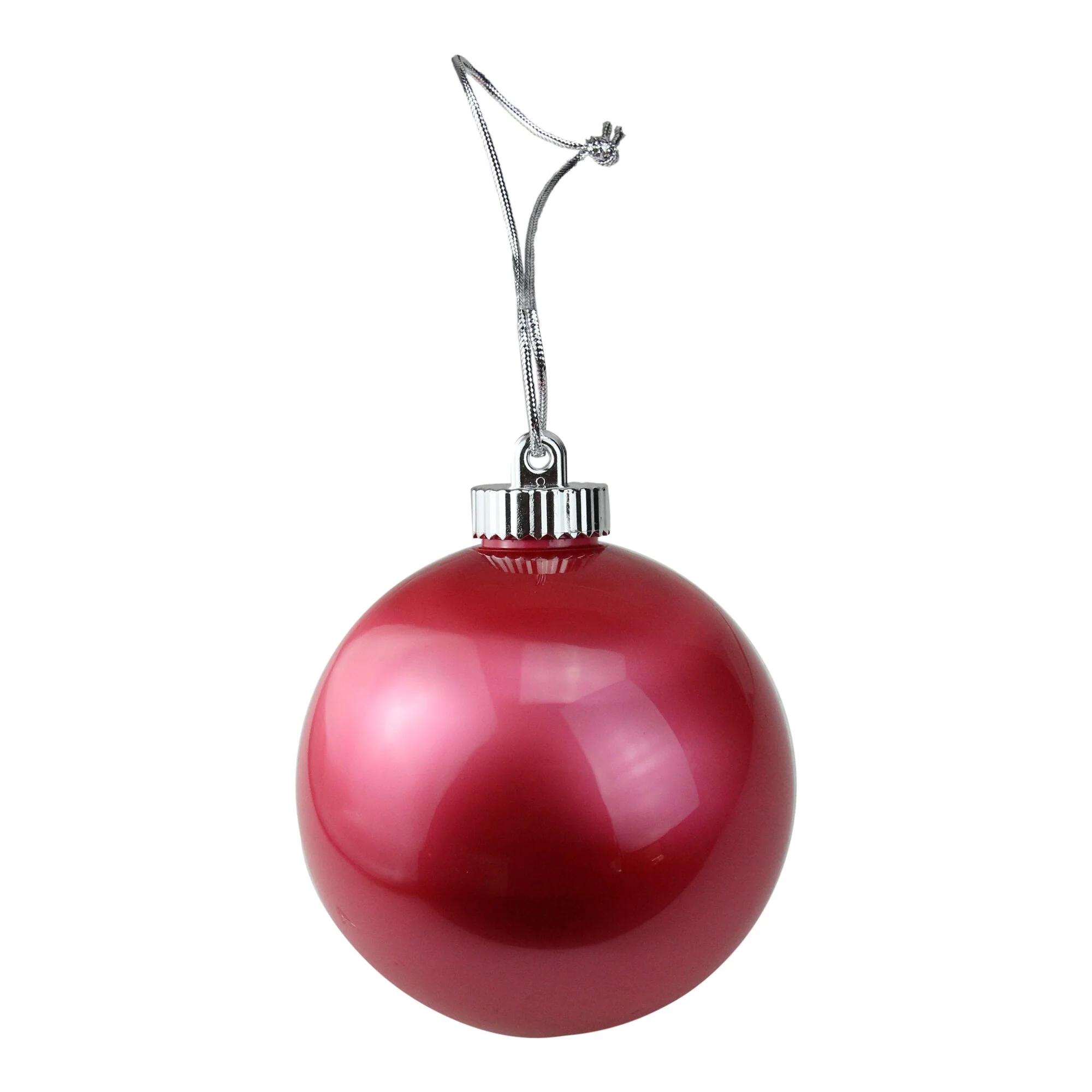 3ct Red LED B/O Shatterproof Christmas Ball Ornaments 6