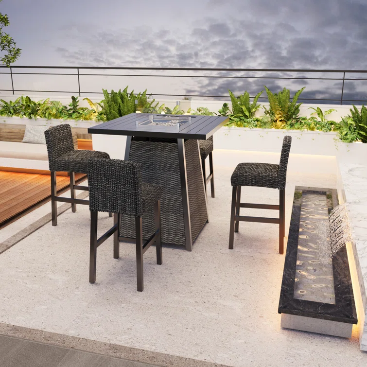 Majeris 4 - Person Square Outdoor Dining Set