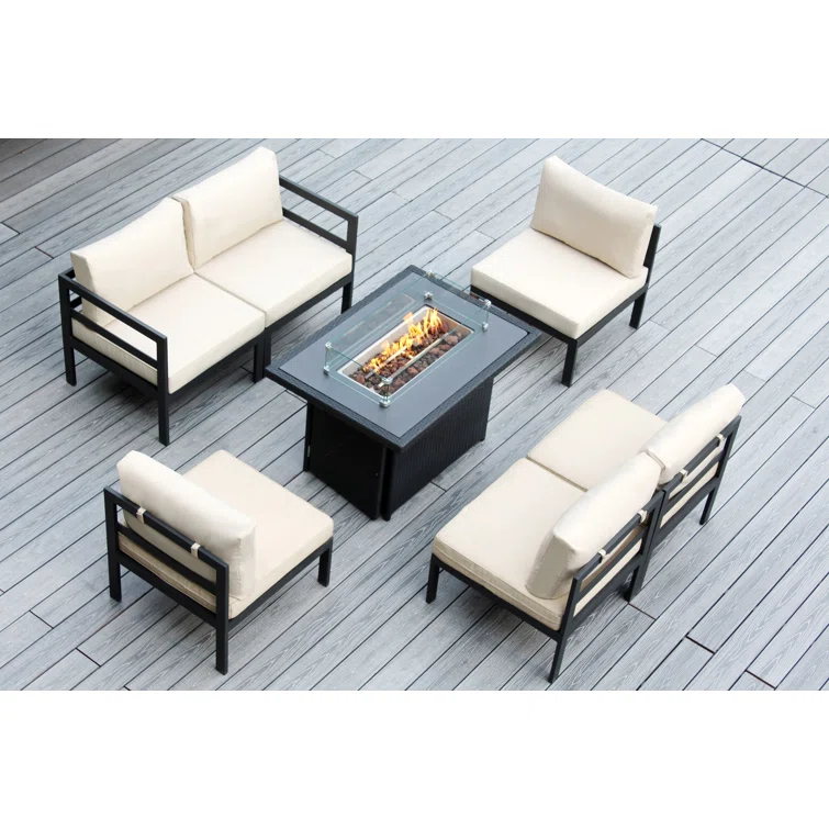 Josede 6 - Person Outdoor Seating Group with Cushions