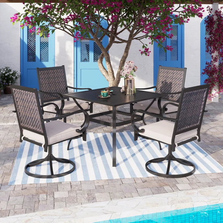 Alyah 4 - Person Square Outdoor Dining Set