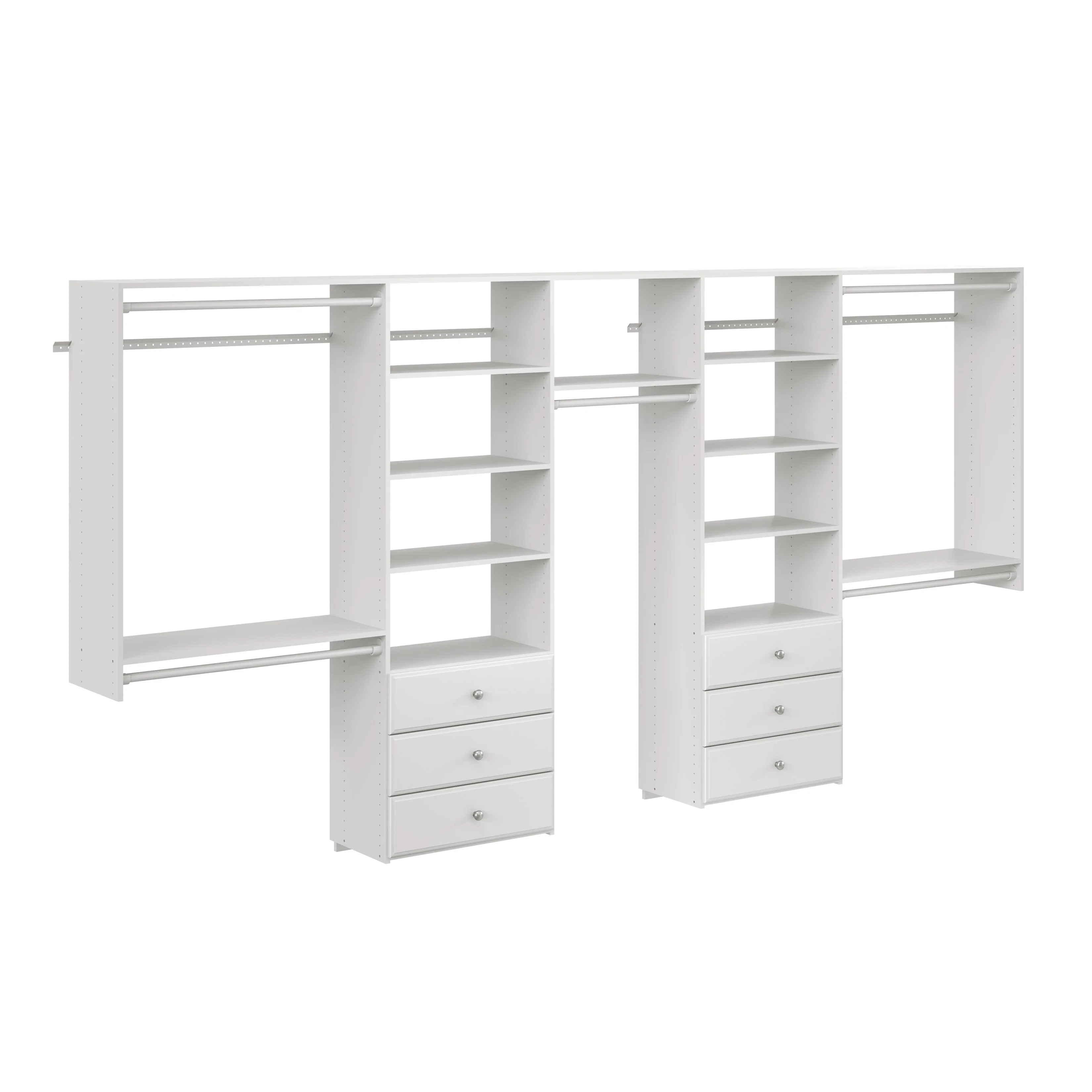 Easy Track 12 Ft. W. Deluxe Laminate Closet Kit