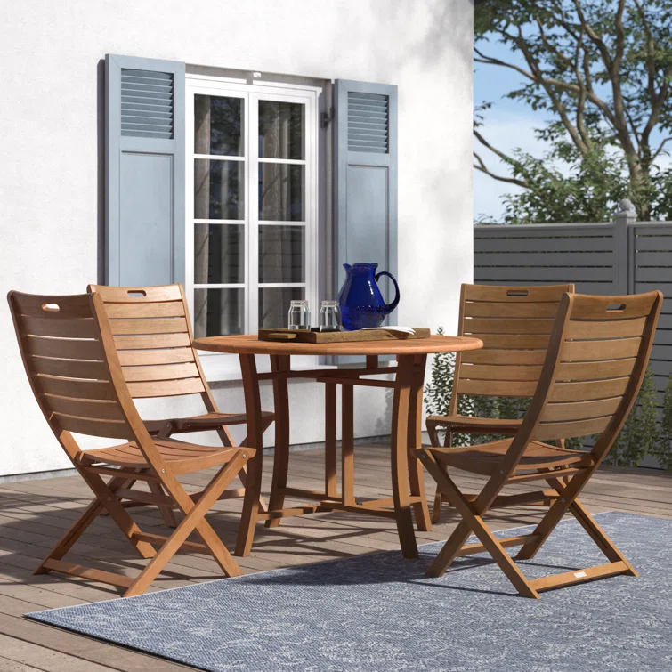 Fleur 4 - Person Round Outdoor Dining Set
