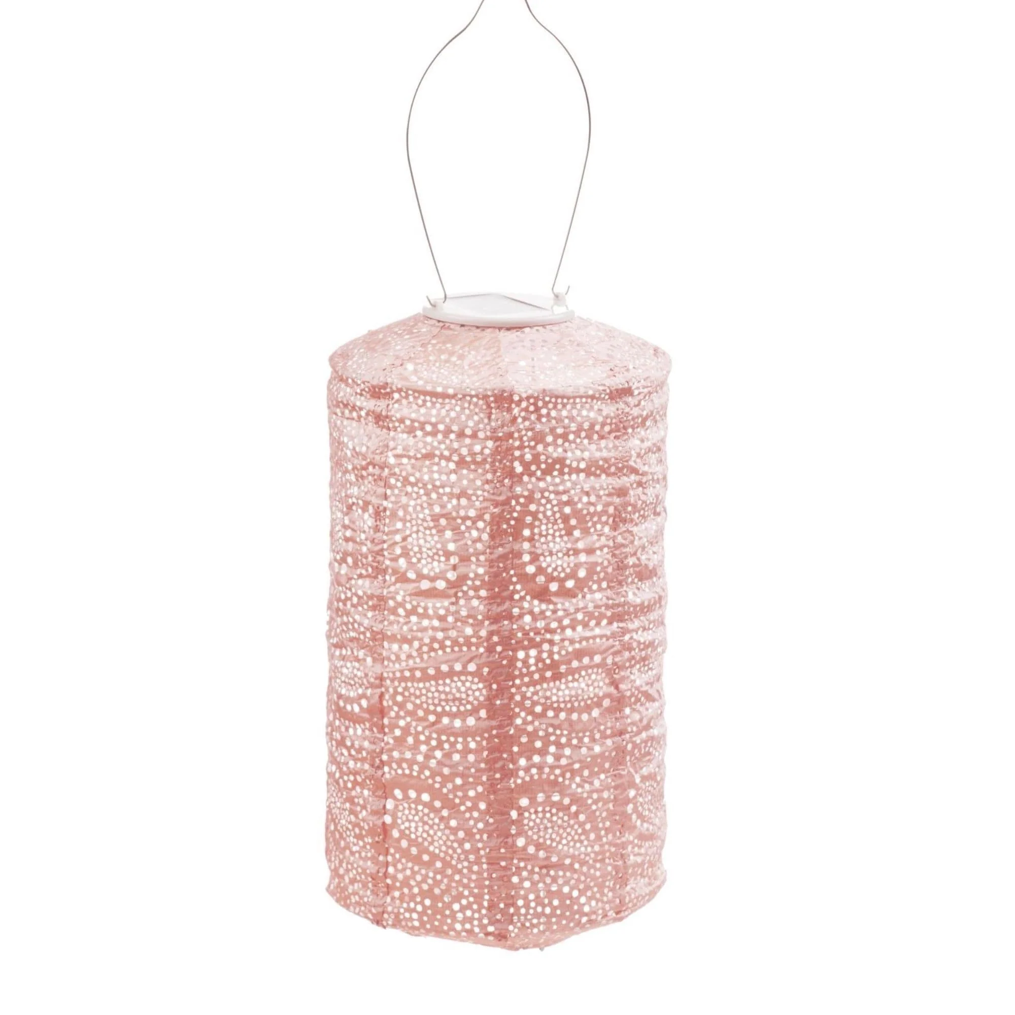Pre-Lit Battery-Operated Cylinder Paisley Lantern - 19