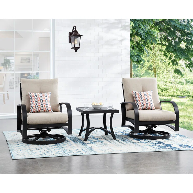 Aleston 5 - Person Outdoor Seating Group with Cushions
