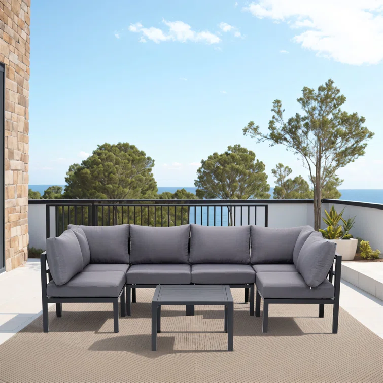 Ravelle 6 - Person Outdoor Seating Group with Cushions