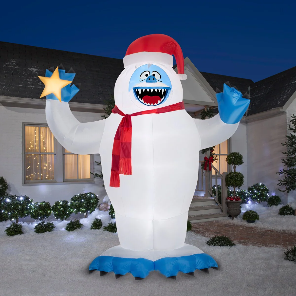Airblown-Bumble w/Santa Hat-Giant-Rudolph