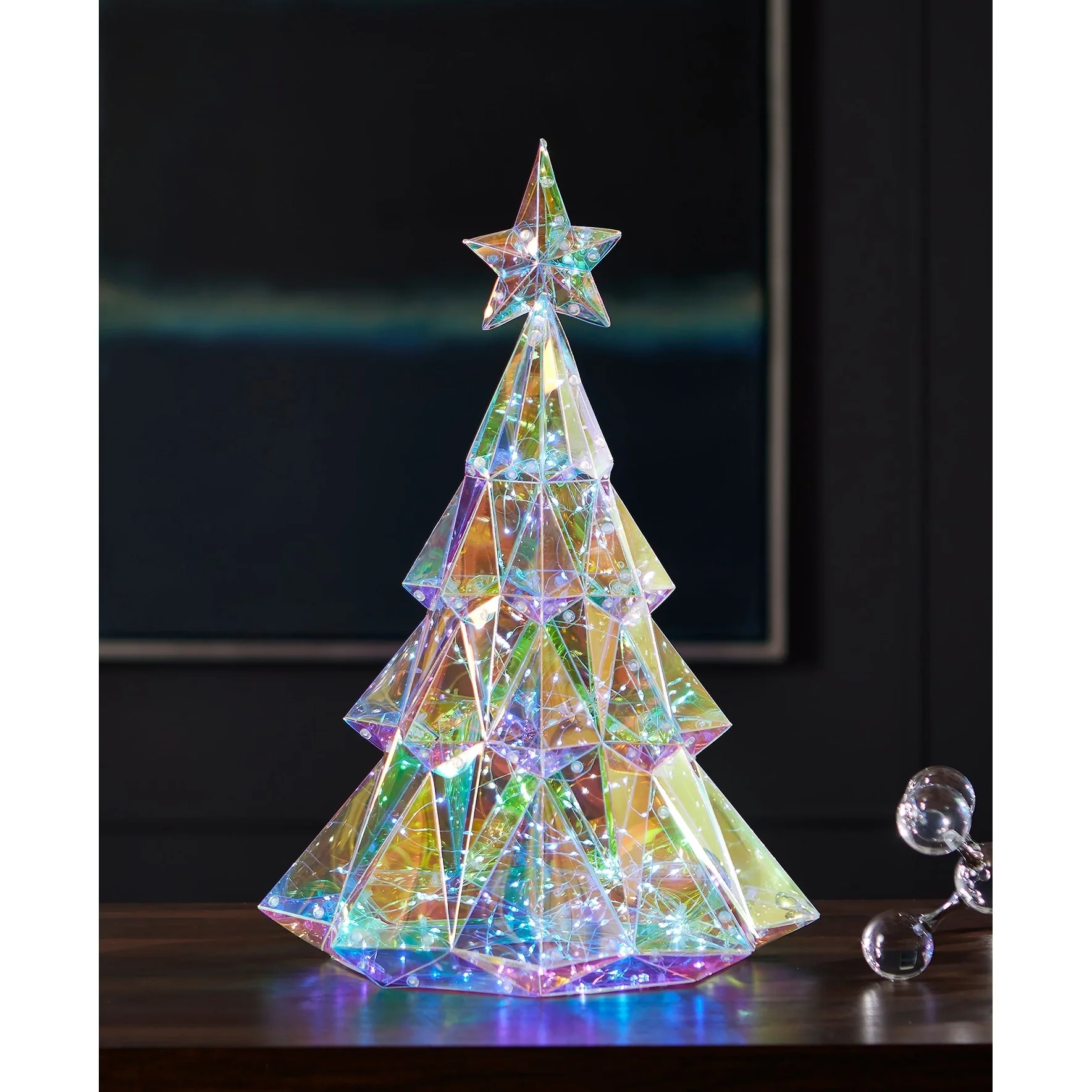 Prismatic Iridescent Diamond Christmas Tree 19