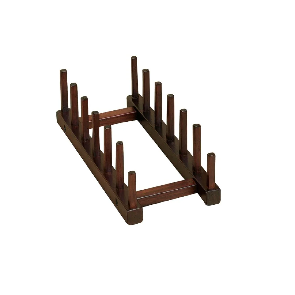 Wooden Plate Storage Rack, Set of 2