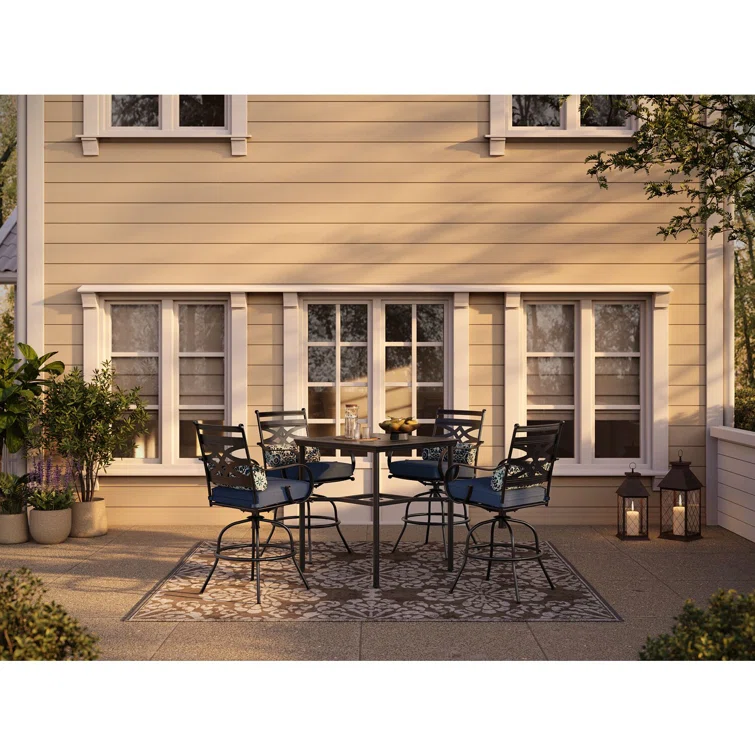 Gehlert 4 - Person Square Outdoor Dining Set with Cushions