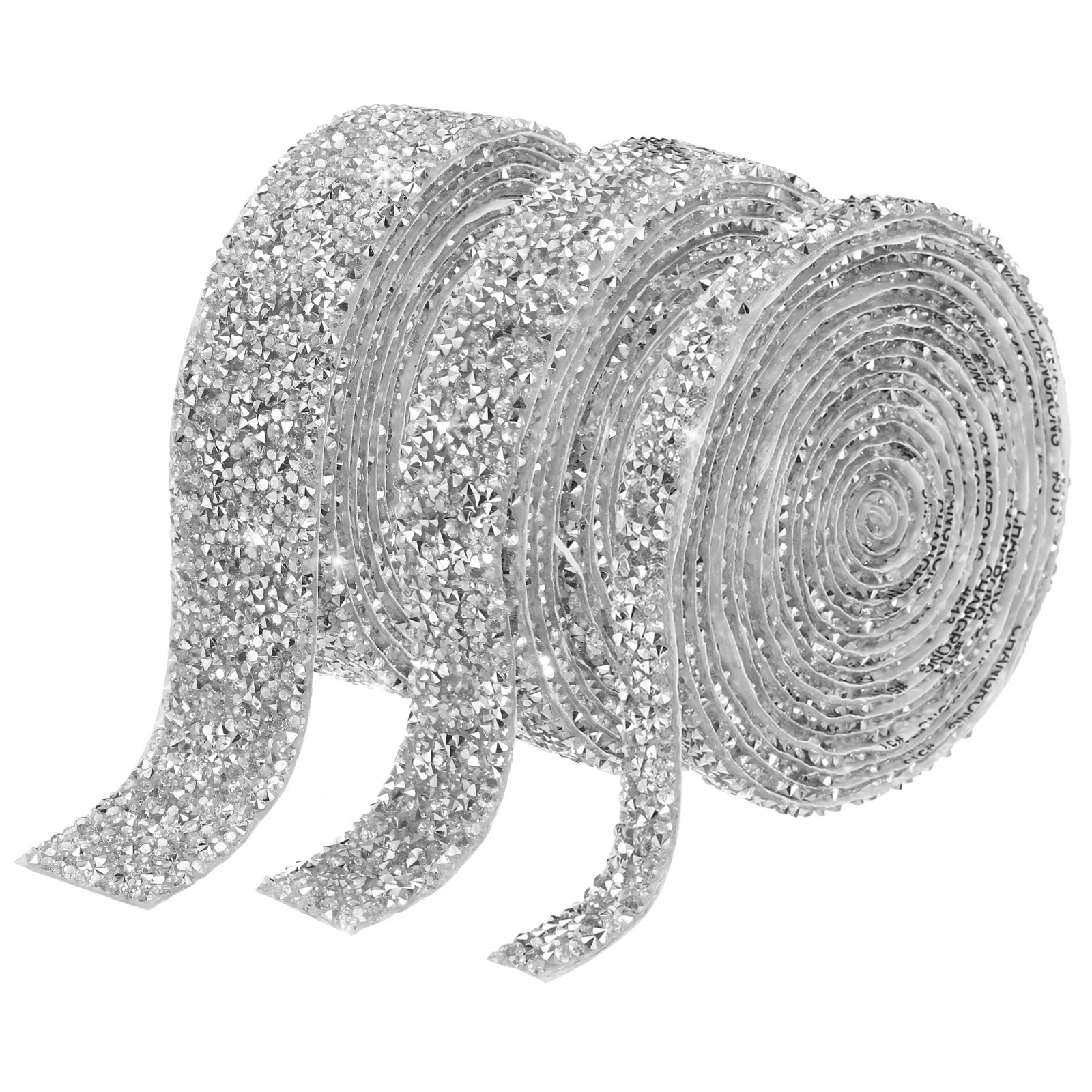 3 Roll 9 Yards Self Adhesive Crystal Rhinestone Diamond Ribbon