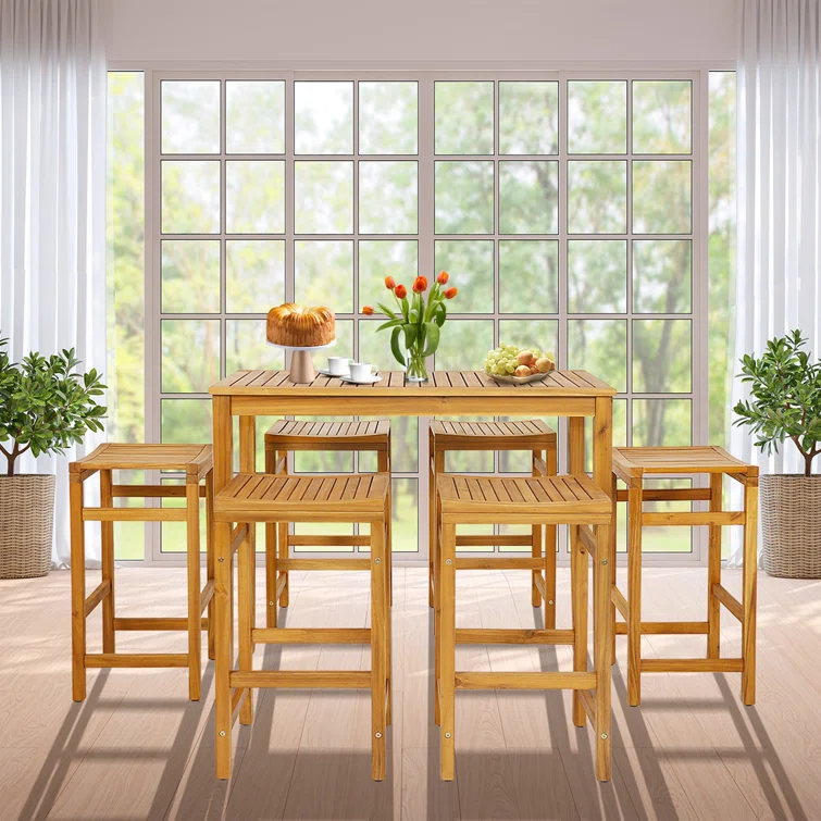 Arnstein 6 - Person Rectangular Outdoor Dining Set