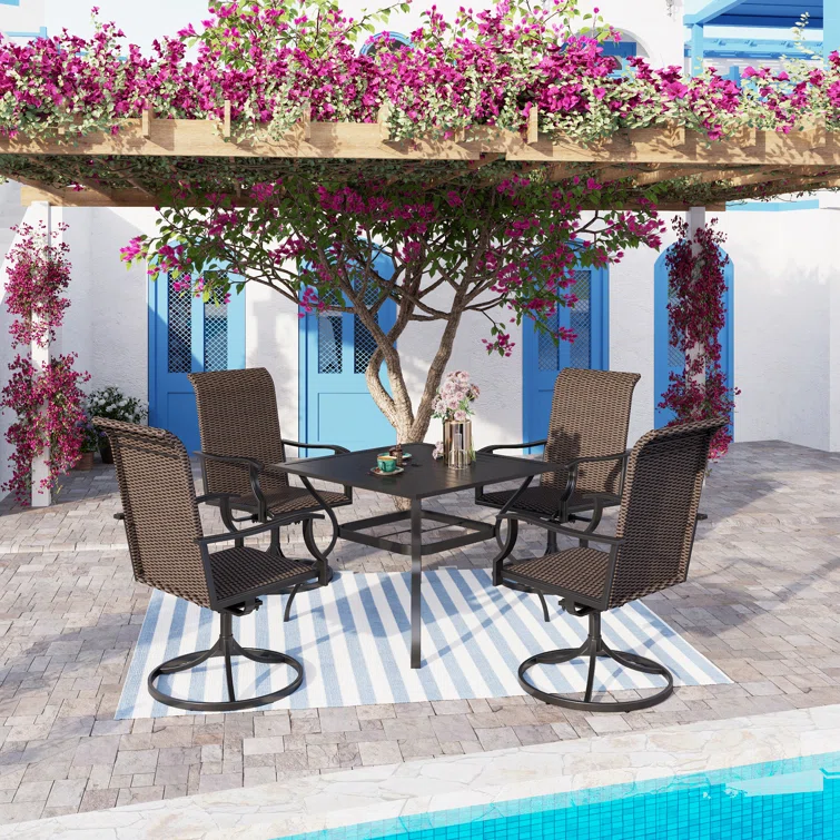 Alyah 4 - Person Square Outdoor Dining Set