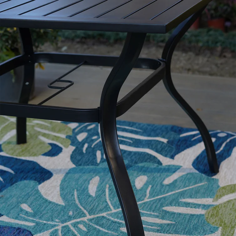 Alyah 4 - Person Square Outdoor Dining Set with Cushions