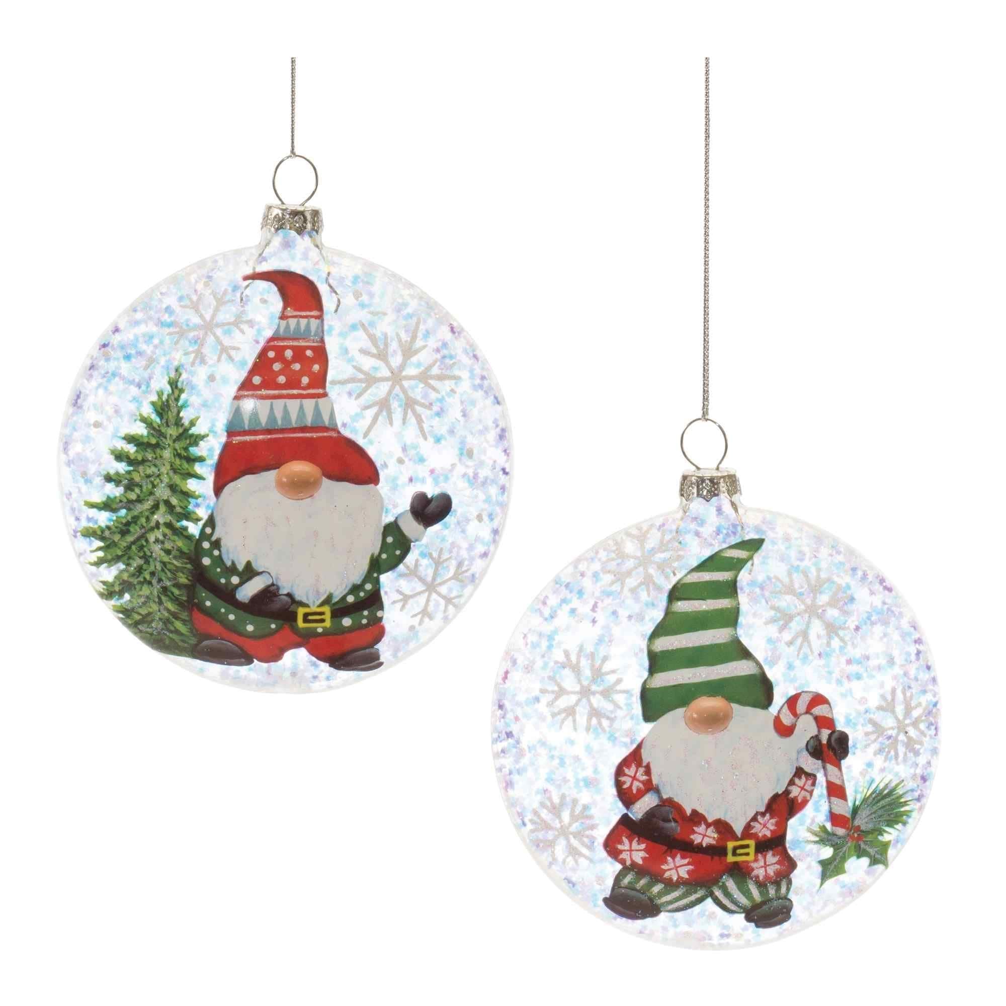 Gnome Glass Christmas Ball Ornaments - 4