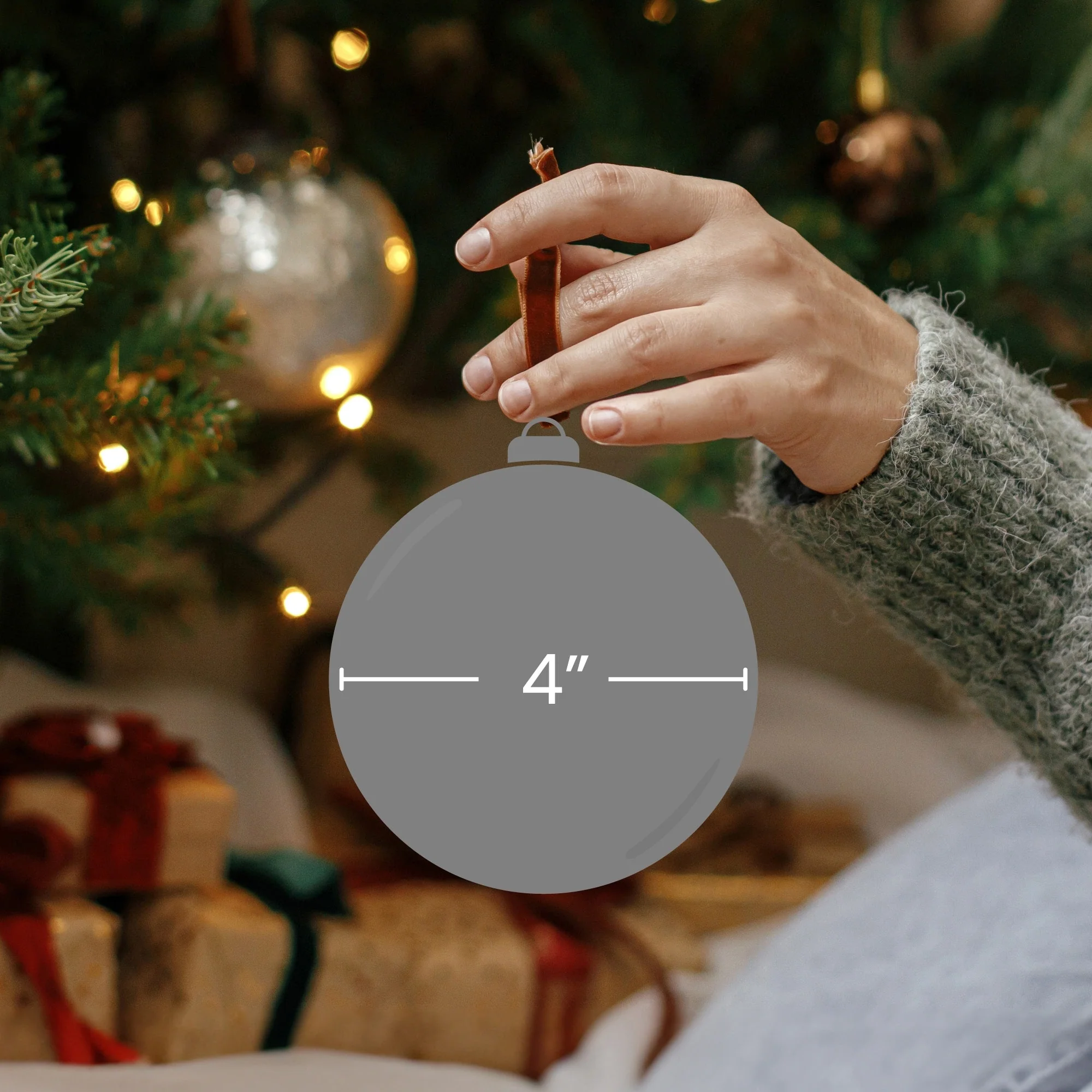 Matte Finish Glass Christmas Ball Ornaments 4.75