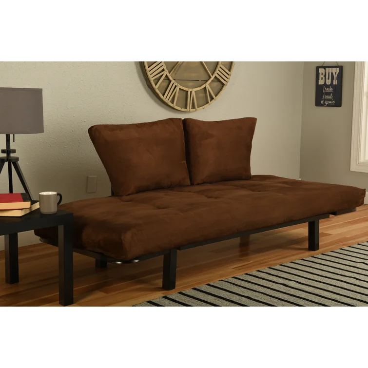 Everett Twin 60'' Upholstered Futon And Mattress
