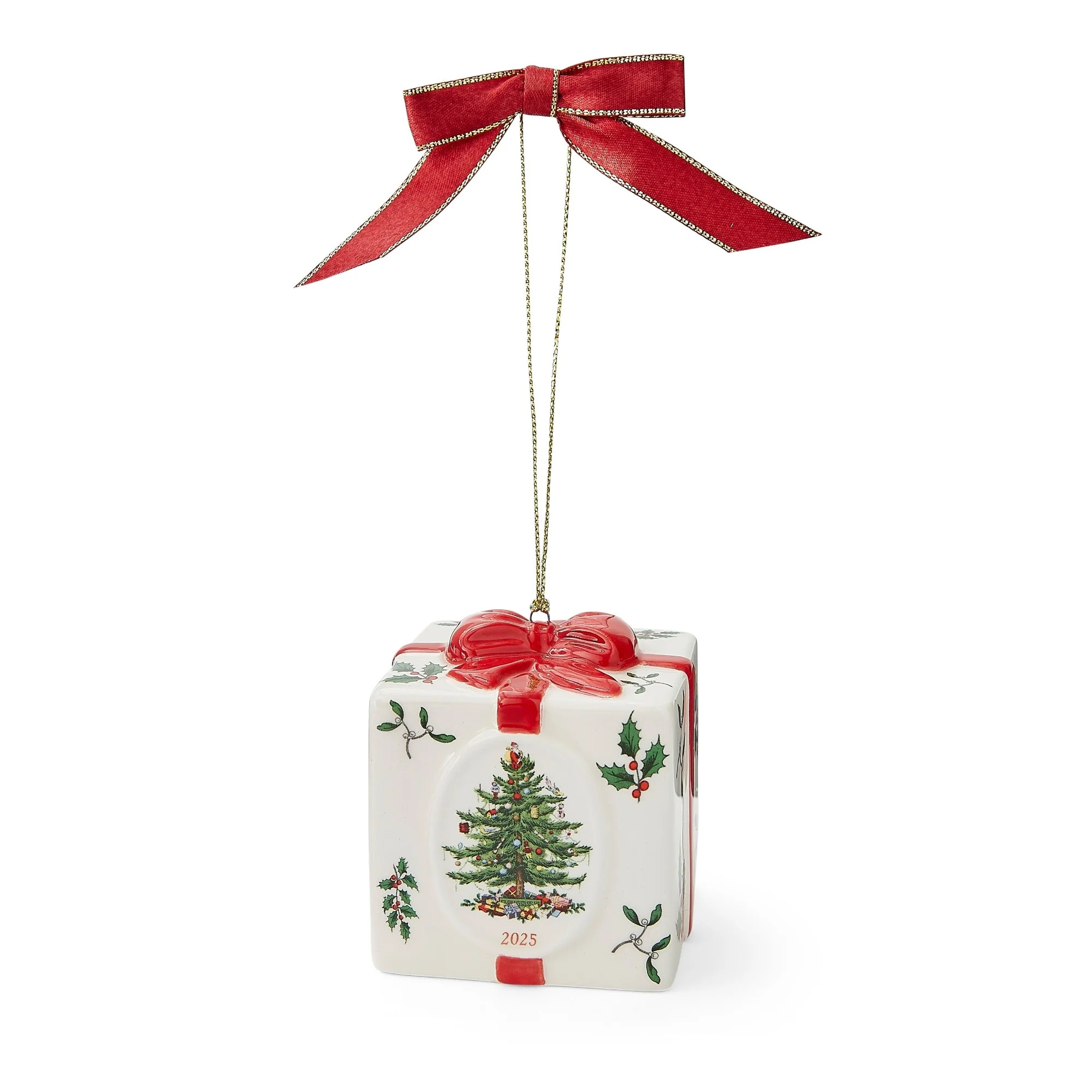 Spode Holiday Gift Box Ornament 2025