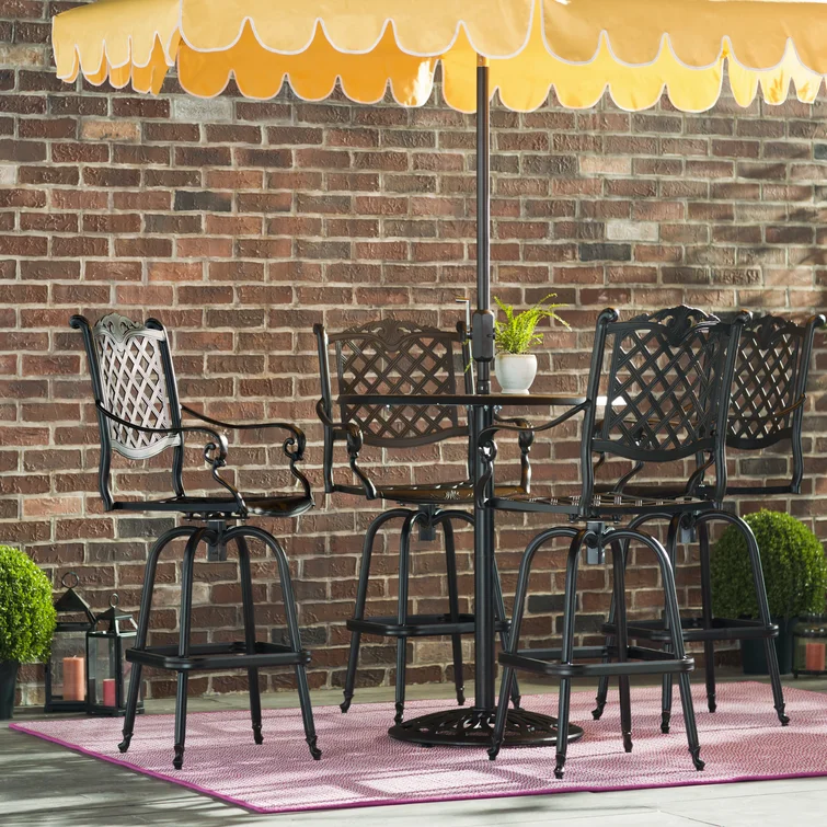 Richwood 4 - Person Round Outdoor Dining Set