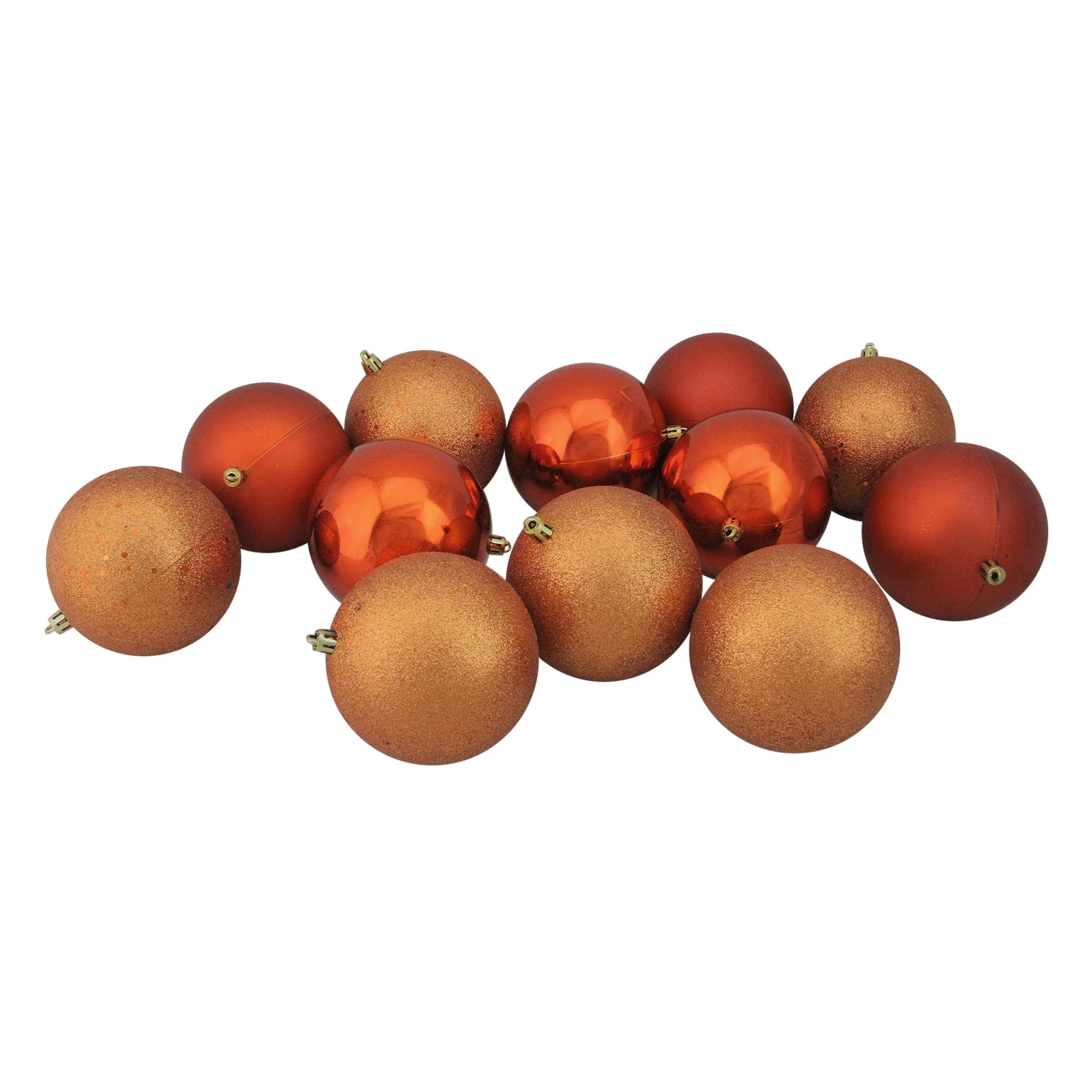 Shatterproof 4-Finish Christmas Ball Ornaments - 4