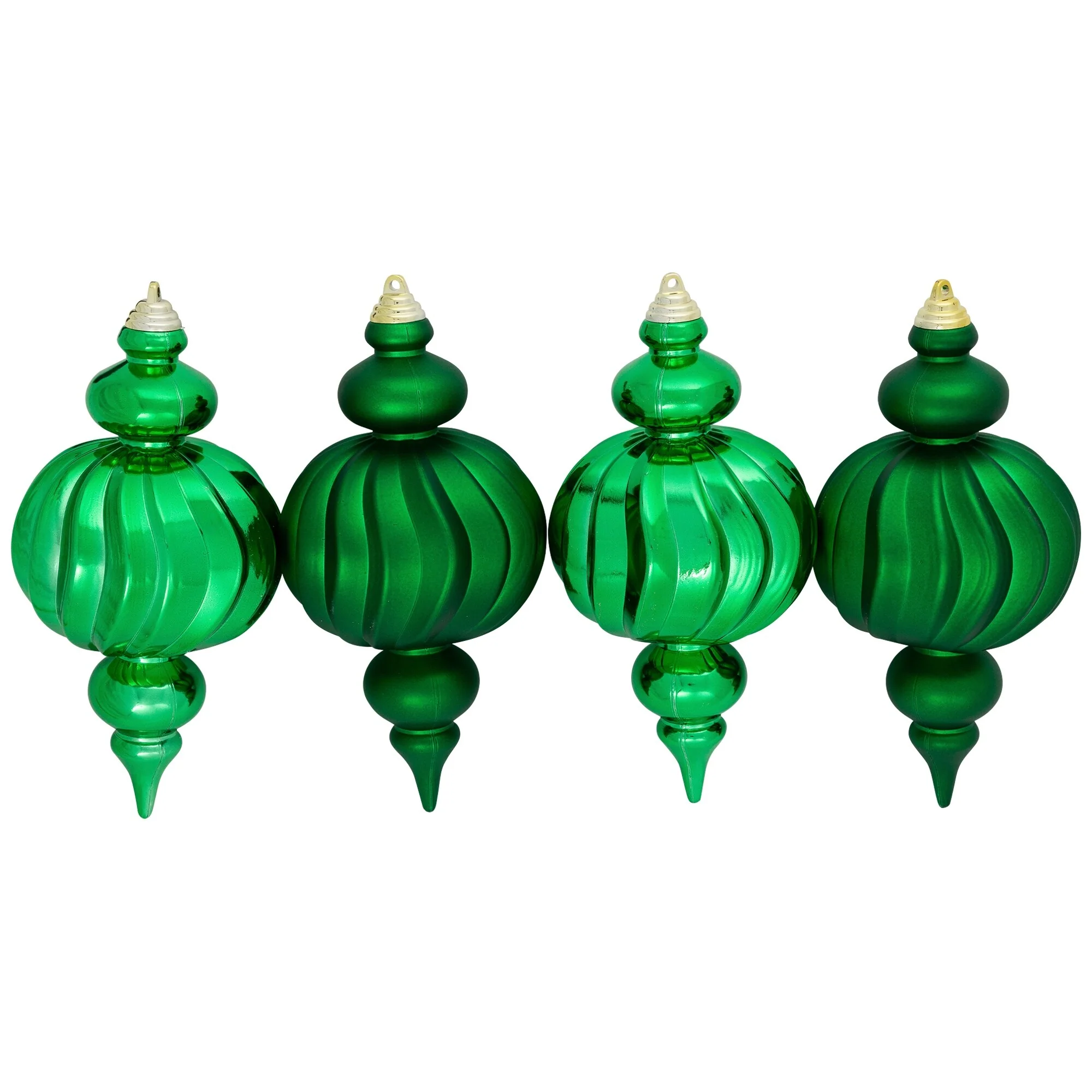 Shatterproof Commercial Size Finial Christmas Ornaments - 10