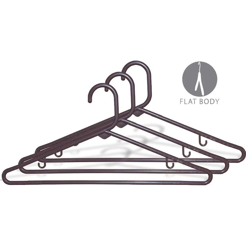 Brown Tubular Plastic Top Hanger (Case of 36)