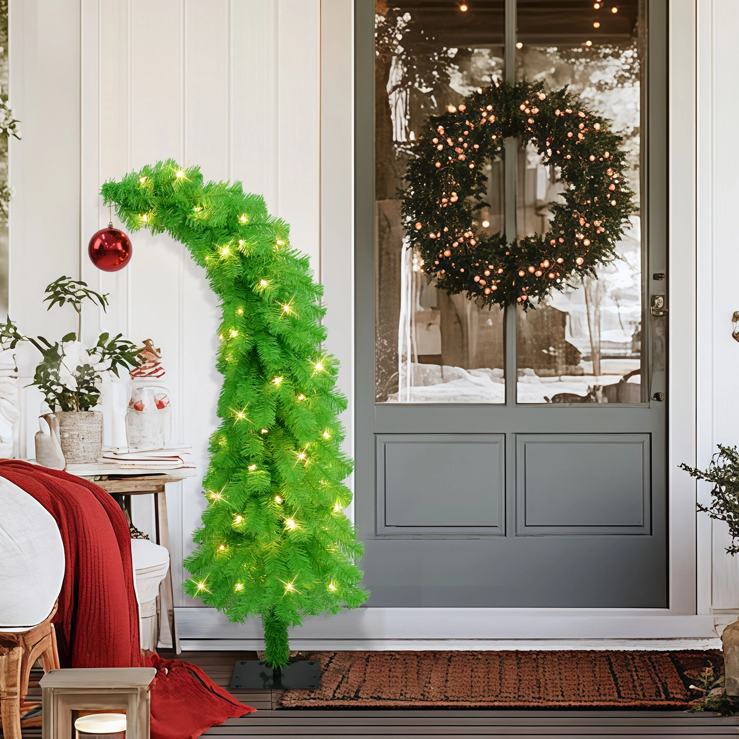 Puleo International 4' Pre-Lit Artificial Whimsical Christmas Tree