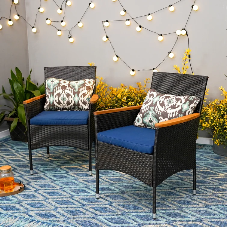 Argyri 4 - Person Square Outdoor Dining Set with Cushions