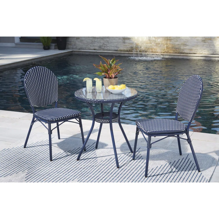 Drelan 2 - Person Round Outdoor Dining Set