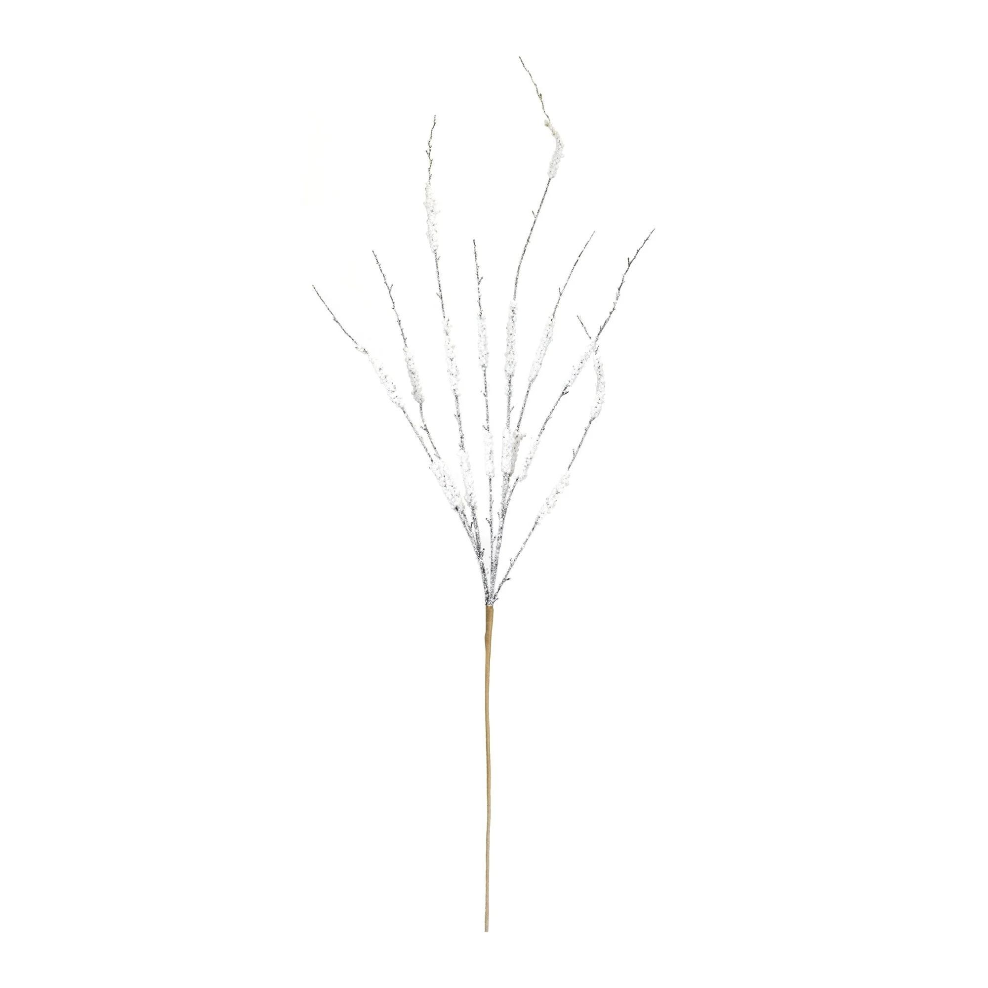 Set of 12 White Flocked Tinsel Christmas Branches 42.75