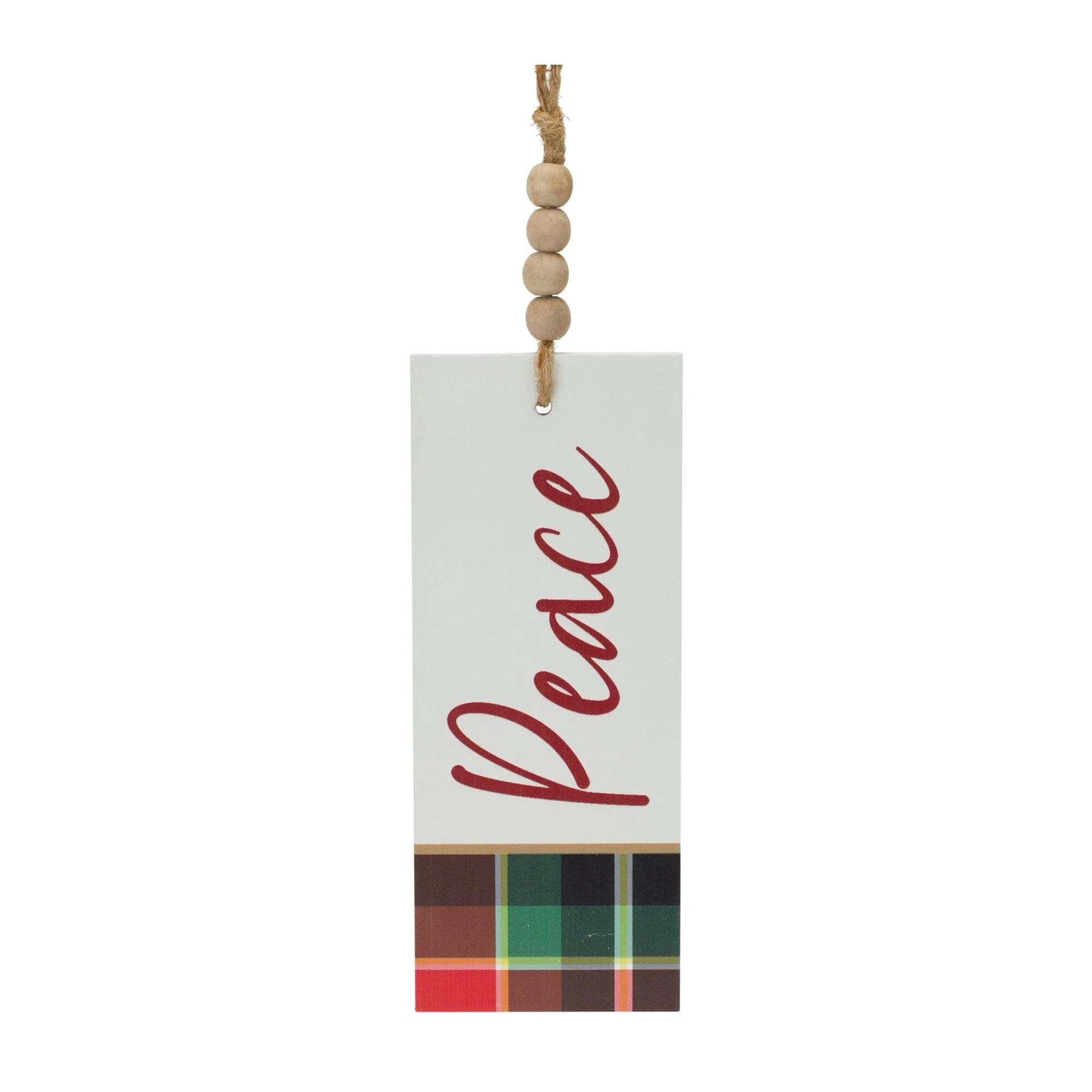 Wood Sentiment Tag Christmas Ornaments - 8